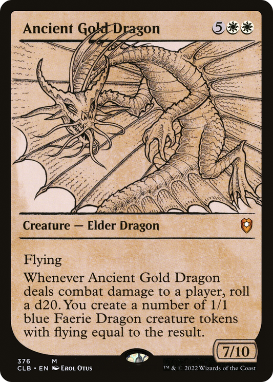 Ancient Gold Dragon (CLB-376) (Showcase) (Foil)
