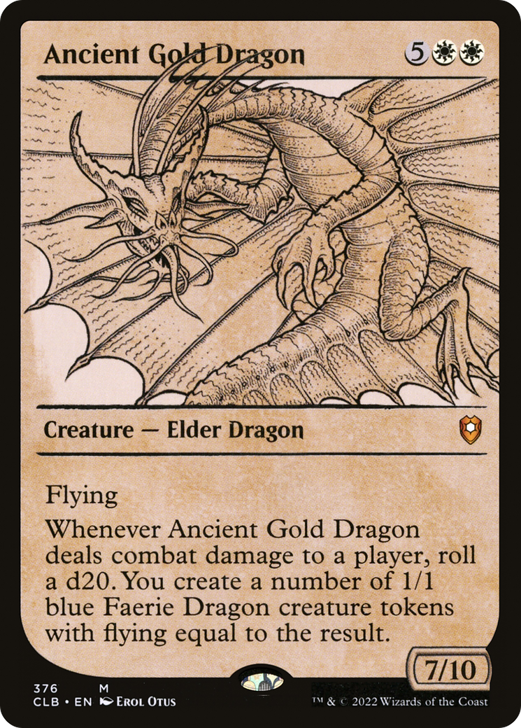 Ancient Gold Dragon (CLB-376) (Showcase)