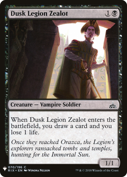 Dusk Legion Zealot (LIST-RIX-70)