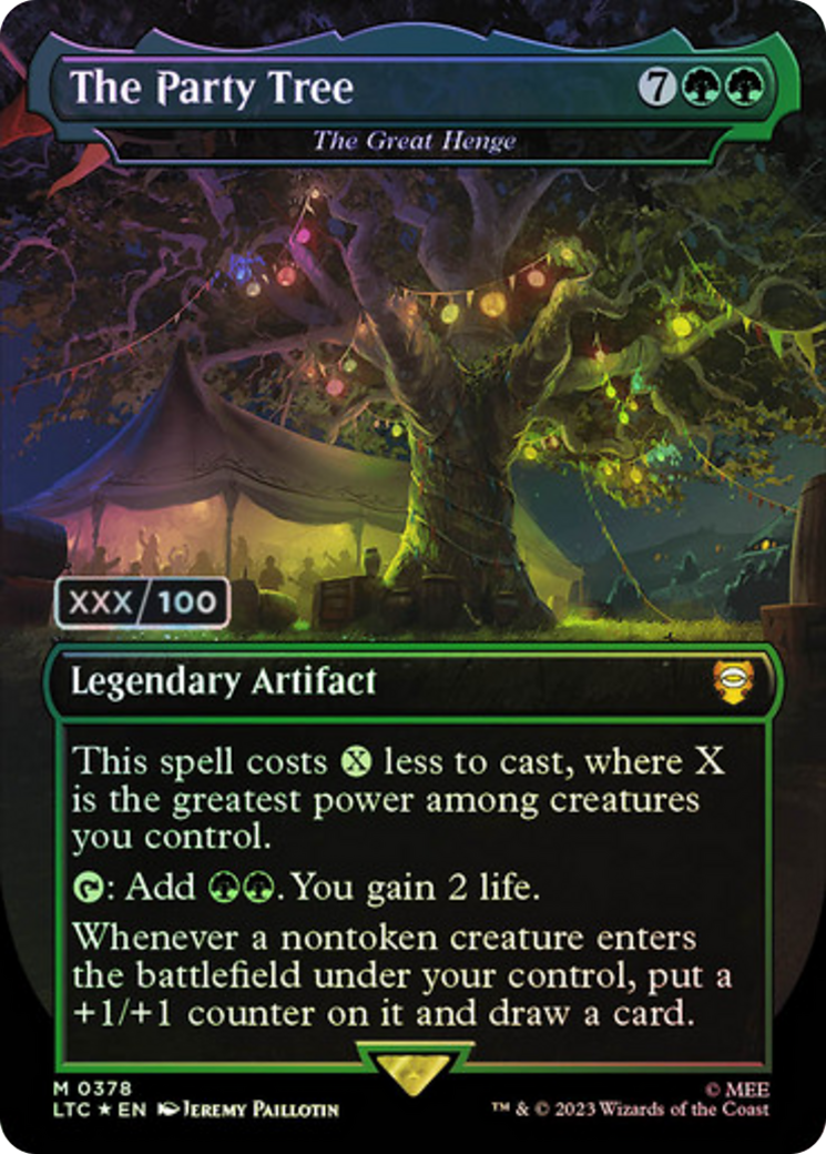 The Party Tree / The Great Henge (LTC-378) (Borderless) (Foil) (Serialized)