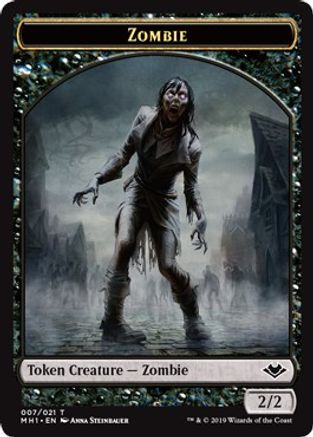 Zombie // Emblem - Serra the Benevolent Double-Sided Token (MH1-7 // 20)