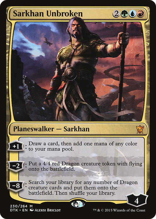 Sarkhan Unbroken (DTK-230) (Foil)