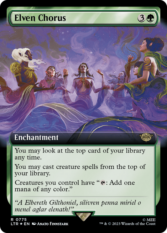 Elven Chorus (LTR-775) (Extended Art) (Surge Foil)