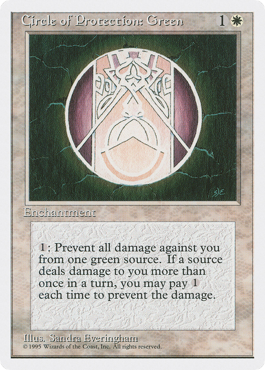 Circle of Protection: Green (4ED-016)
