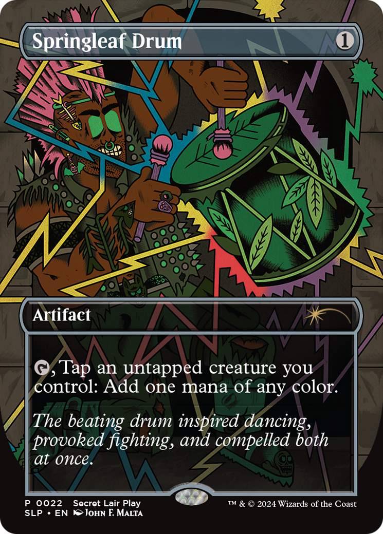 Springleaf Drum (SLP-022) (Borderless) (Foil)