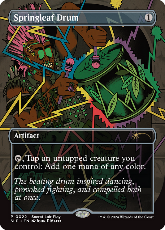 Springleaf Drum (SLP-022) (Borderless) (Foil)