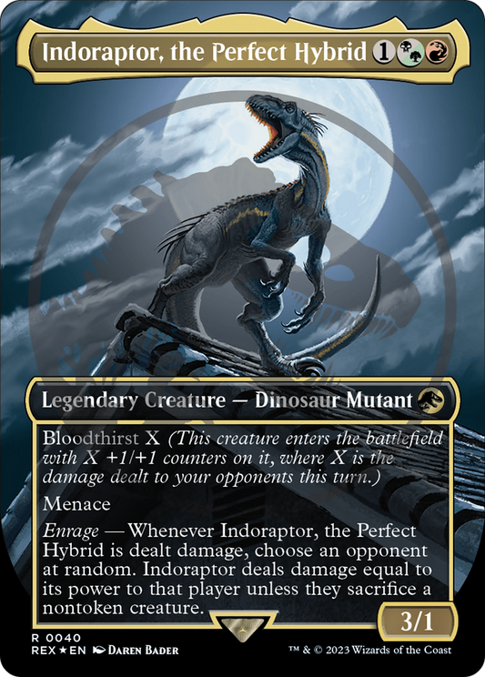 Indoraptor, the Perfect Hybrid (REX-040) (Borderless) (Foil)