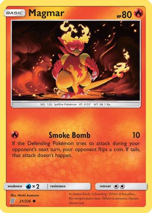 Magmar (UNM-021) (Reverse Holofoil)