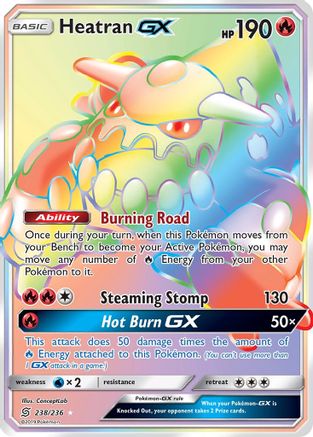 Heatran GX (Secret) (UNM-) (Holofoil)