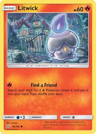 Litwick (28) (UNM-028) (Reverse Holofoil)