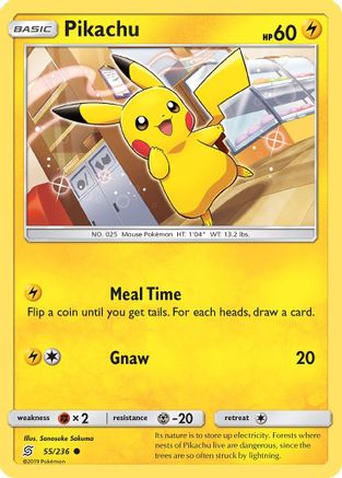 Pikachu (55) (UNM-055) (Reverse Holofoil)