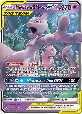 Mewtwo & Mew GX (UNM-071) (Holofoil)