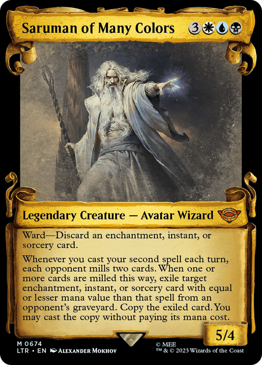 Saruman of Many Colors (LTR-674) (Showcase) (Scroll) (Foil)