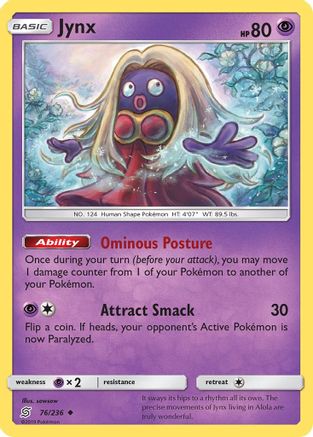 Jynx (UNM-076) (Reverse Holofoil)