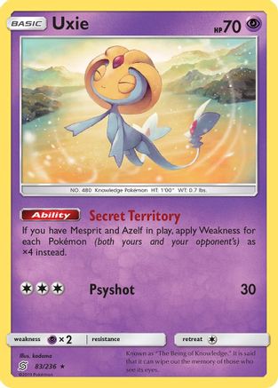 Uxie (UNM-) (Reverse Holofoil)
