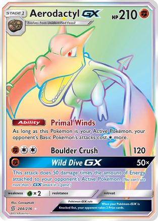 Aerodactyl GX (Secret) (UNM-) (Holofoil)