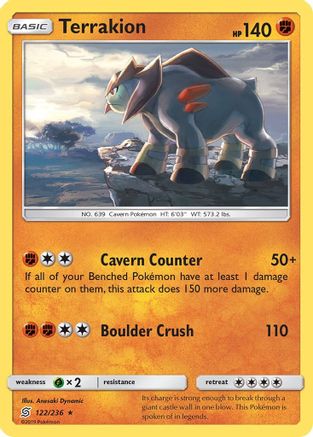 Terrakion (UNM-) (Reverse Holofoil)