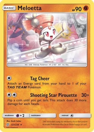 Meloetta (UNM-123) (Reverse Holofoil)