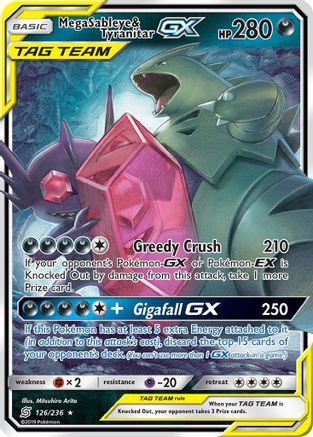 Mega Sableye & Tyranitar GX (UNM-126) (Holofoil)