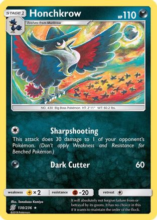 Honchkrow (UNM-130) (Reverse Holofoil)