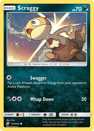 Scraggy (UNM-137) (Reverse Holofoil)
