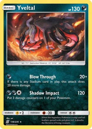 Yveltal (UNM-139) (Reverse Holofoil)