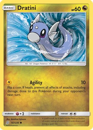 Dratini (147) (UNM-147) (Reverse Holofoil)
