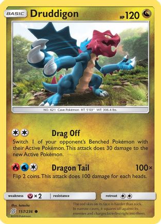 Druddigon (UNM-157) (Reverse Holofoil)