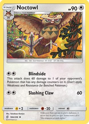 Noctowl (UNM-166) (Reverse Holofoil)