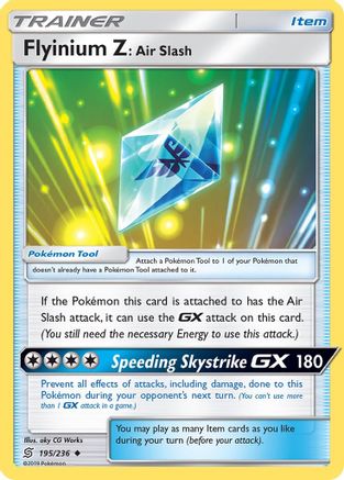 Flyinium Z: Air Slash (UNM-) (Reverse Holofoil)