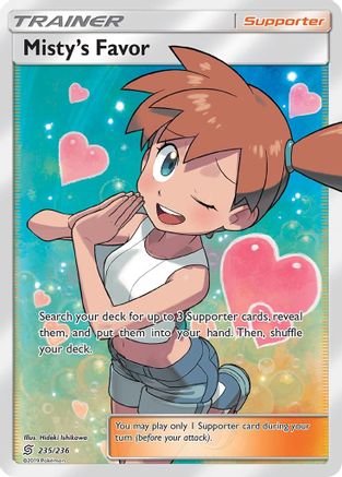 Misty's Favor (Full Art) (UNM-) (Holofoil)