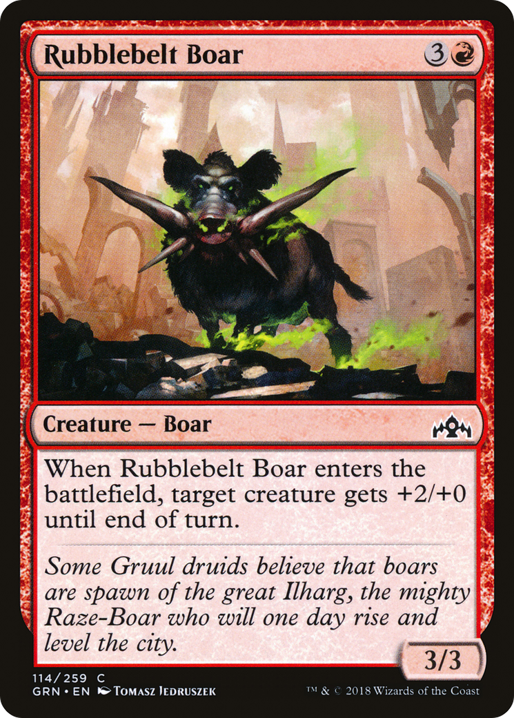Rubblebelt Boar (GRN-114) (Foil)