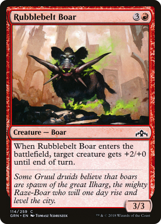 Rubblebelt Boar (GRN-114) (Foil)