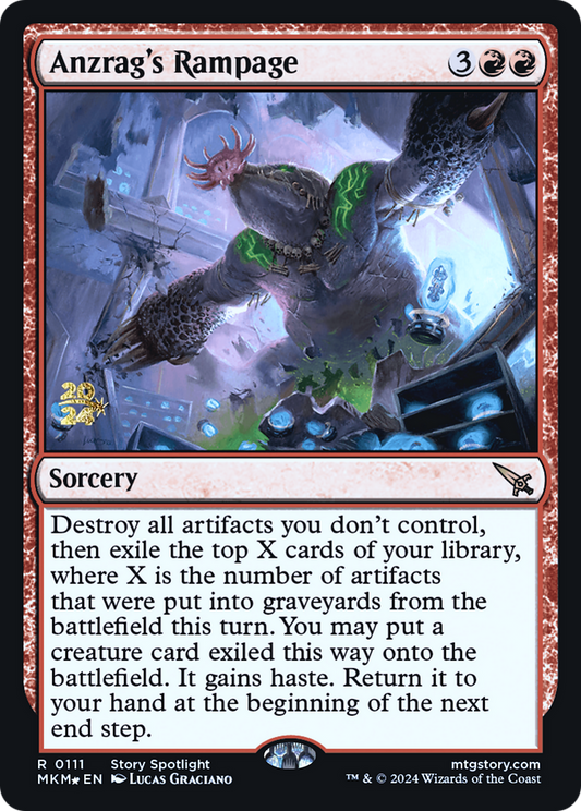Anzrag's Rampage (PRE-111S) (Foil)