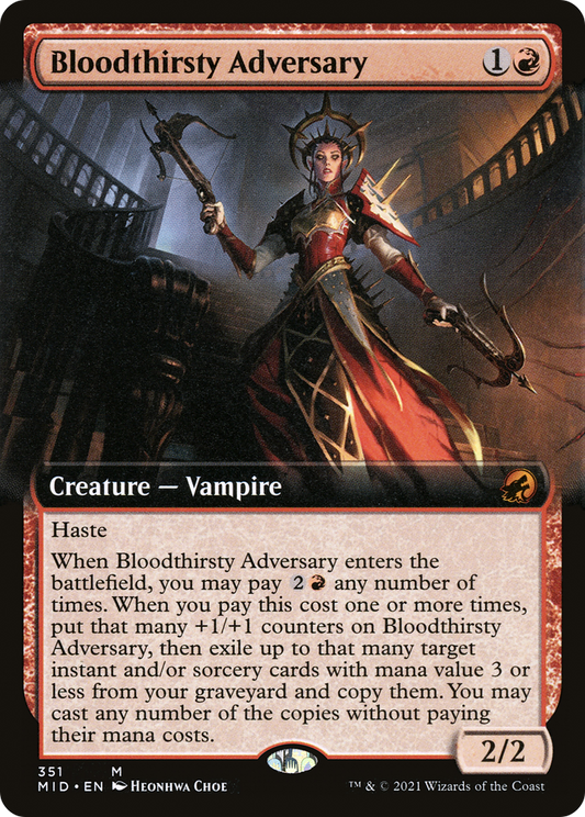 Bloodthirsty Adversary (MID-351) (Extended Art)