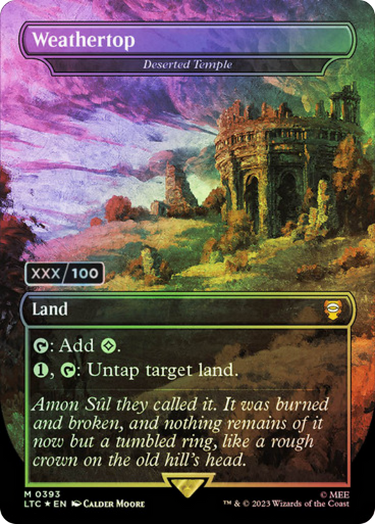 Weathertop / Deserted Temple (LTC-393Z) (Borderless) (Foil) (Serialized)