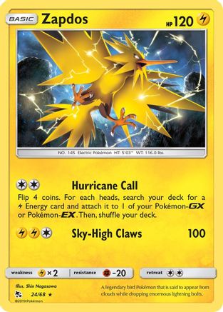 Zapdos (HIF-024) (Reverse Holofoil)