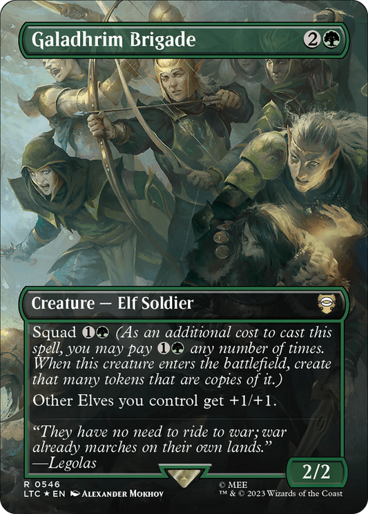 Galadhrim Brigade (LTC-546) (Borderless) (Surge Foil)