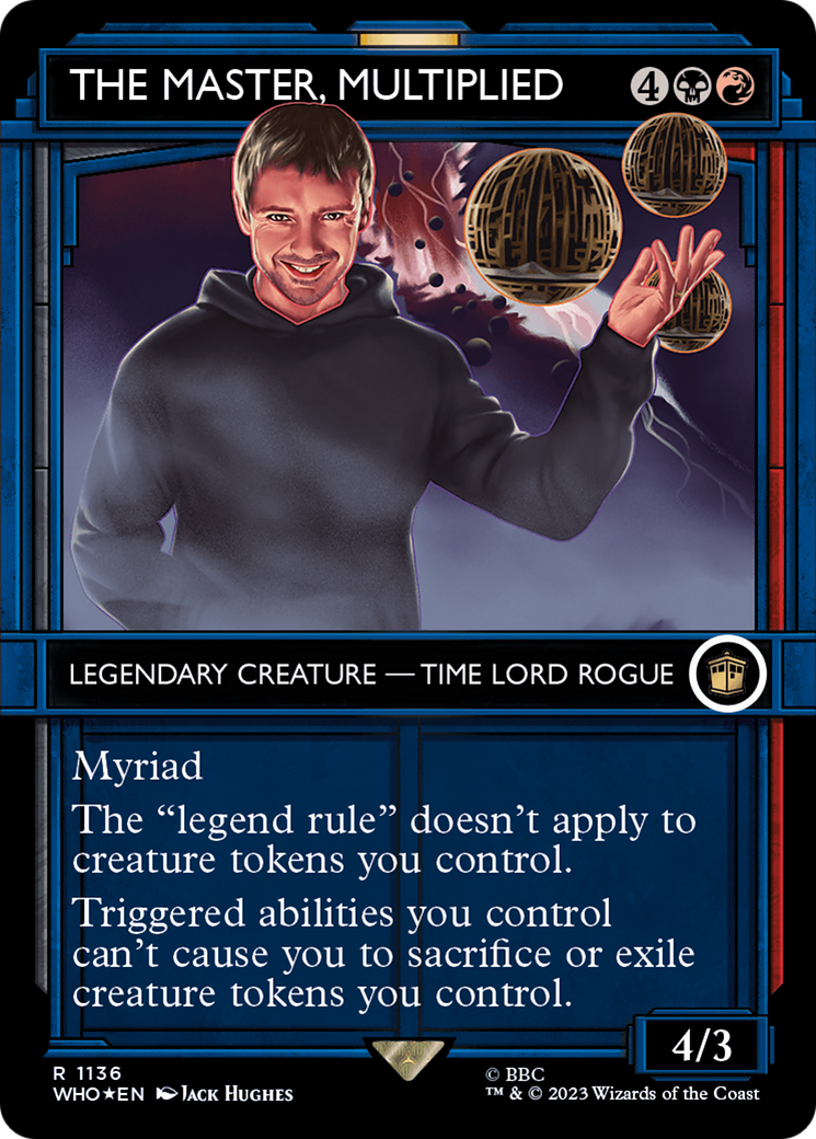 The Master, Multiplied (WHO-1136) (Showcase) (Borderless) (Surge Foil)
