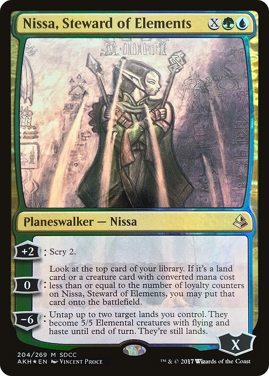 Nissa, Steward of Elements (MEDIA-204) (Foil)