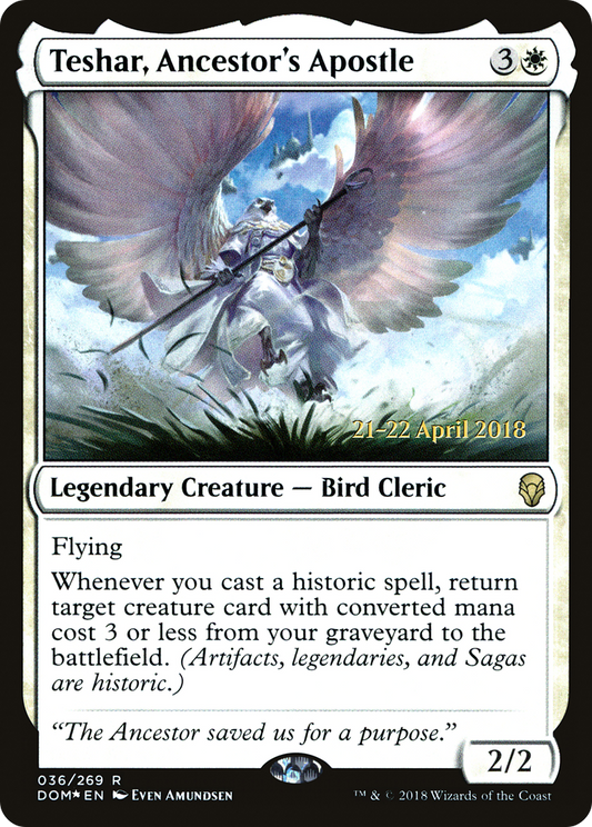Teshar, Ancestor's Apostle (PRE-36S) (Foil)