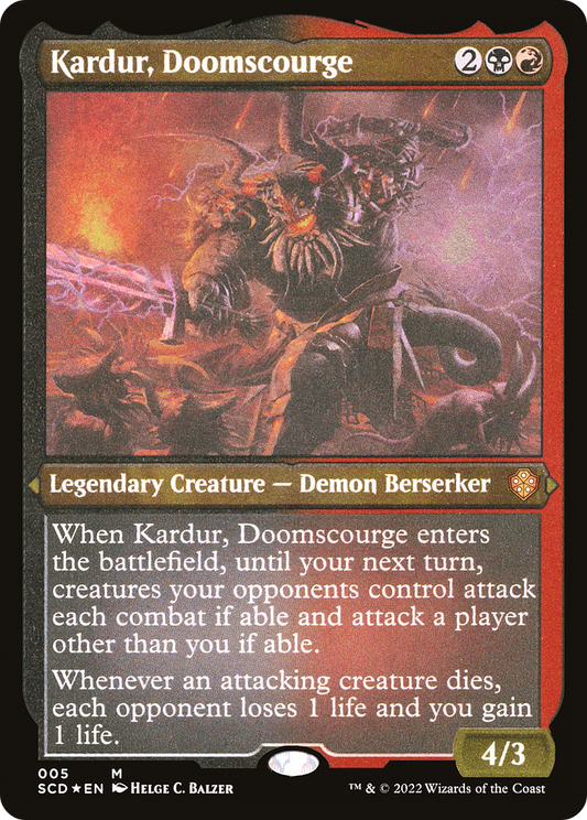 Kardur, Doomscourge (SCD-005) (Etched Foil)
