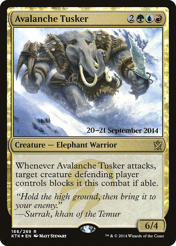 Avalanche Tusker (PRE-166S) (Foil)