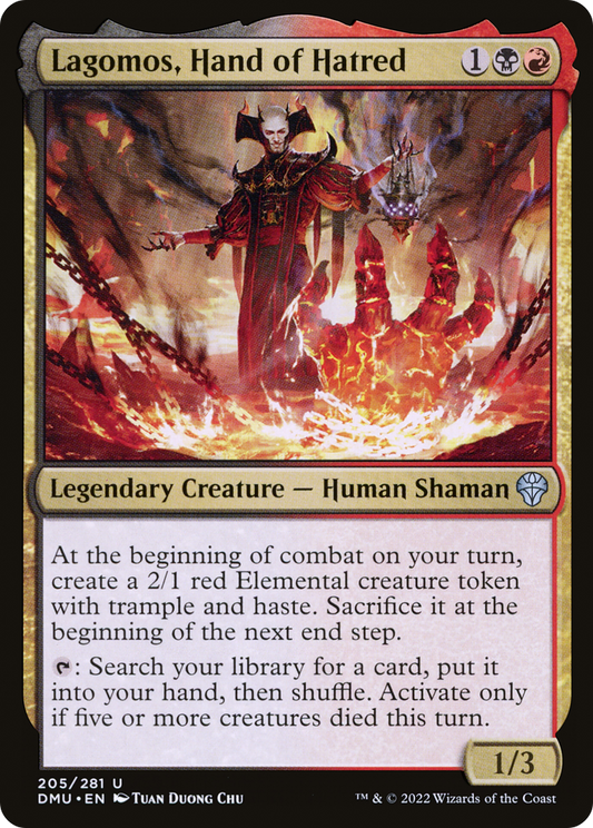 Lagomos, Hand of Hatred (DMU-205) (Foil)