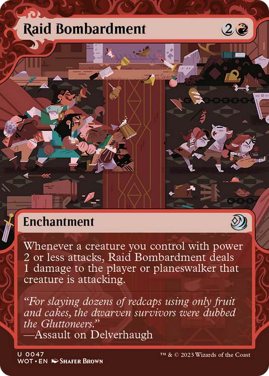 Raid Bombardment (WOT-047) (Showcase) (Borderless) (Foil)