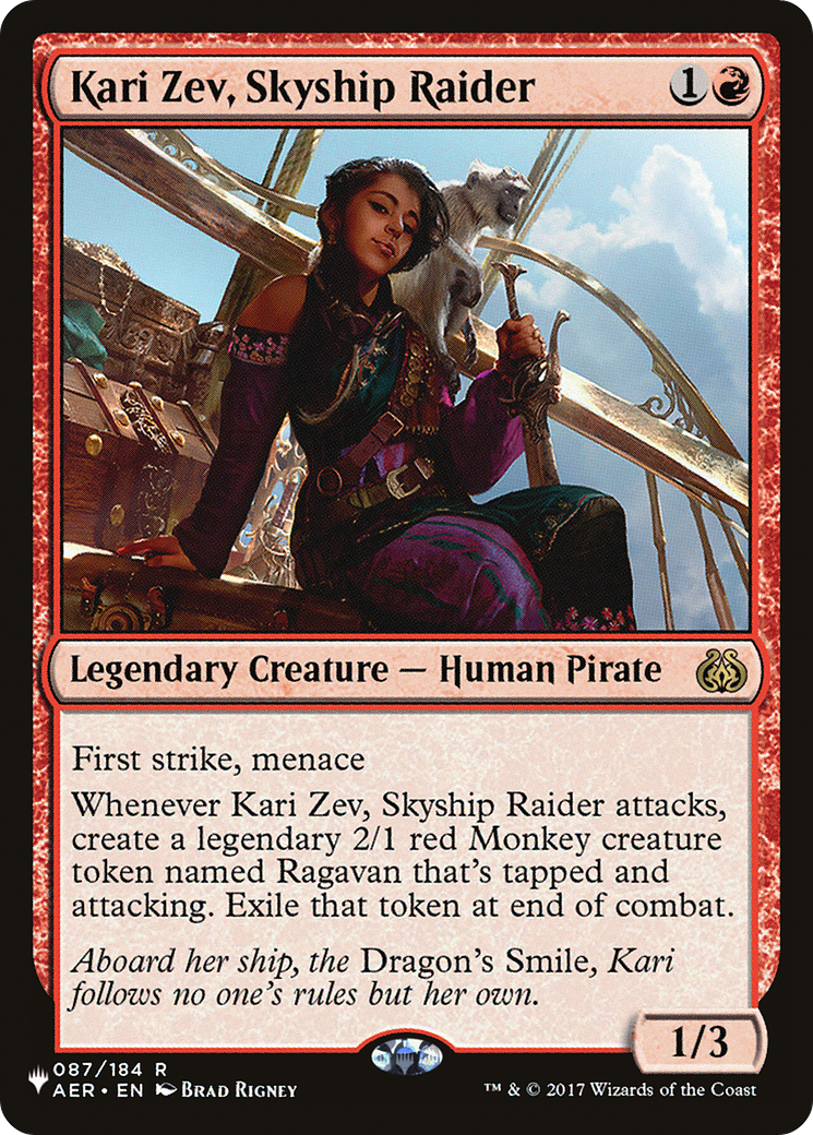 Kari Zev, Skyship Raider (LIST-AER-87)