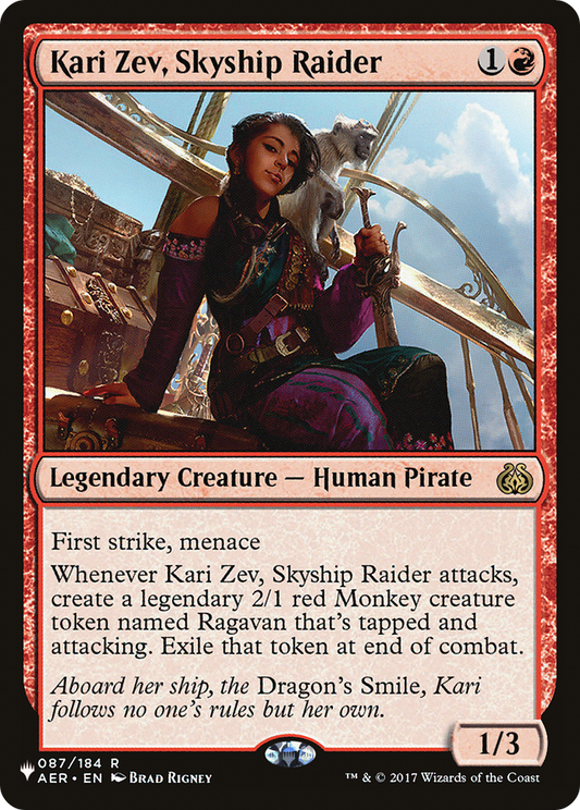 Kari Zev, Skyship Raider (LIST-AER-87)