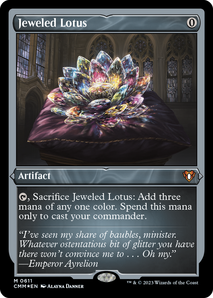 Jeweled Lotus (CMM-611) (Etched Foil)