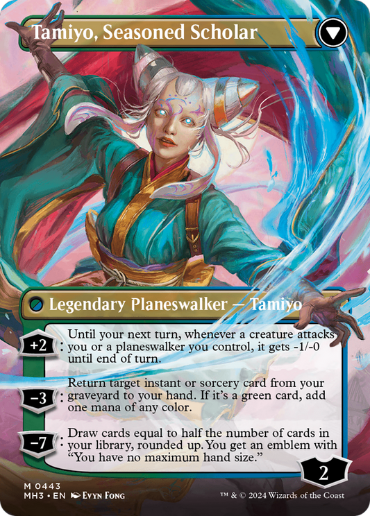 Tamiyo, Inquisitive Student // Tamiyo, Seasoned Scholar (MH3-443) (Borderless)
