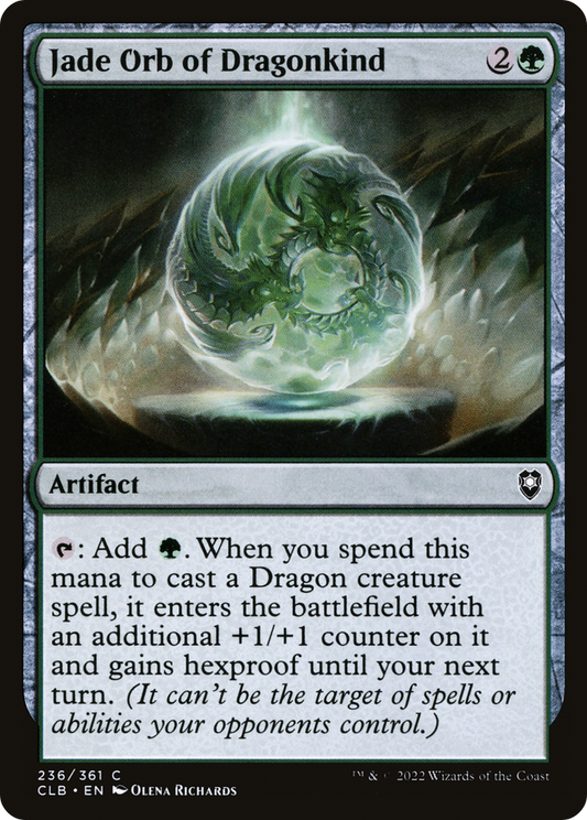 Jade Orb of Dragonkind (CLB-236) (Foil)